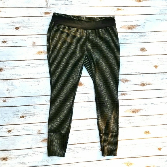 Prana Pants - Prana Yoga Pants // XL // Black & Yellow